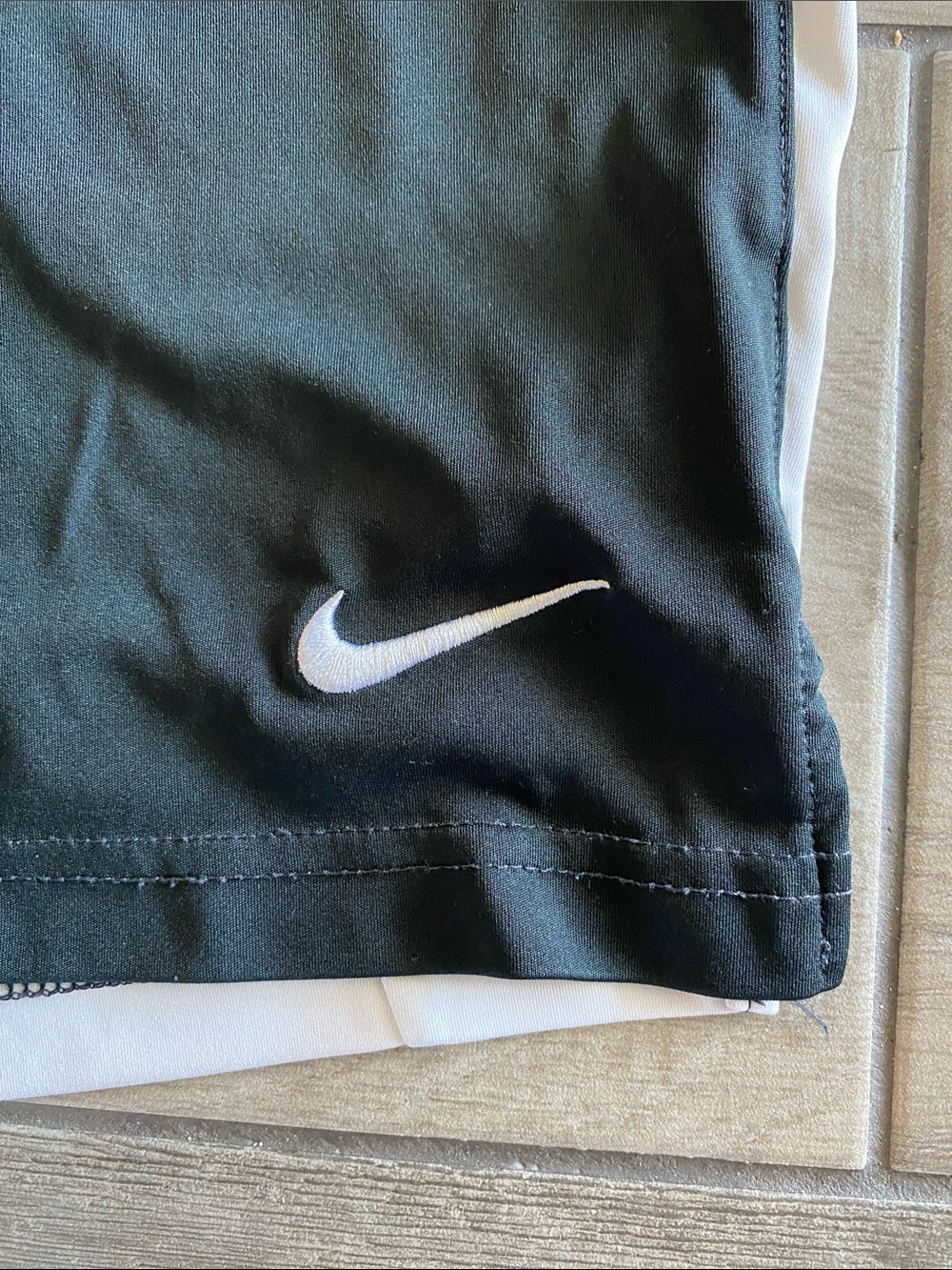 Nike Dr-Fit Boys Athletic Short - Lot of 2 - Black/Gray/White - Picture 6 of 7
